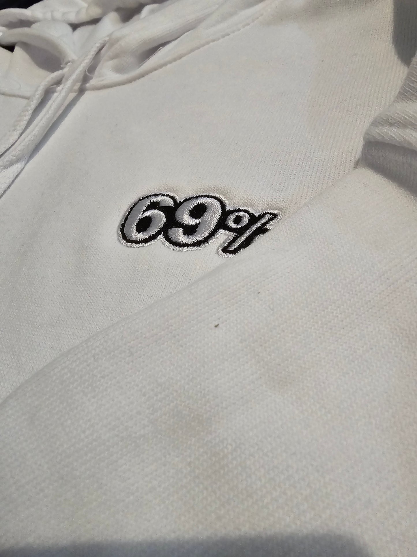 Soft Stitch White Hoodie