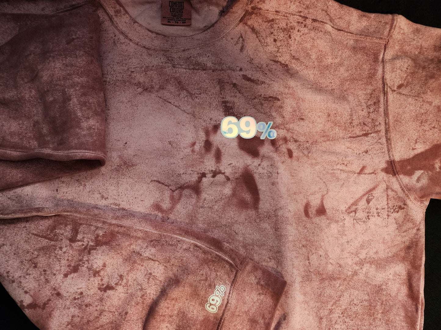 Acid Washed Cinnabar Crewneck Sweater